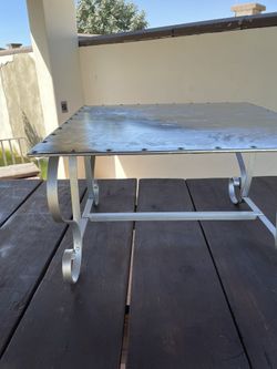 Silver iron Table