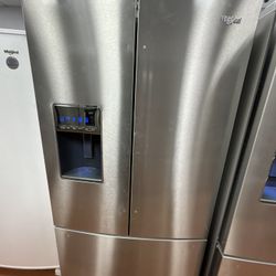 Whirlpool 36” 3-Door French Door Refrigerator WRF767SDHZ with Dual Ice