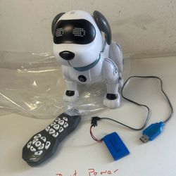 GooIRC White Black Electronic Pets Robot Dog For Kids/ For Parts /