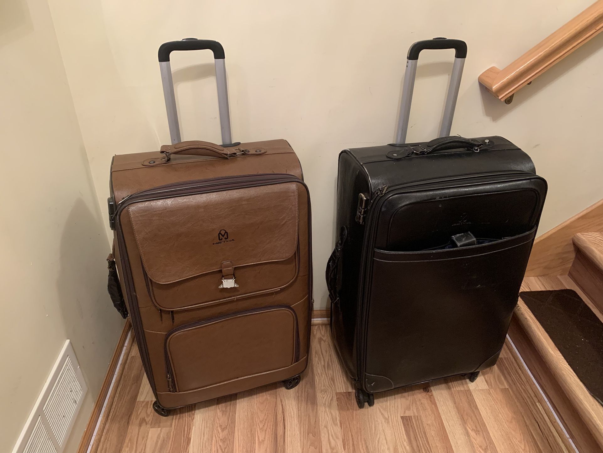 Free Faux Leather Luggage