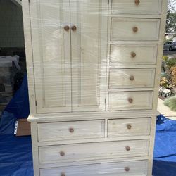 Bedroom Armoire With Nightstand 