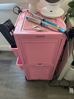 Hair stylist cart pink