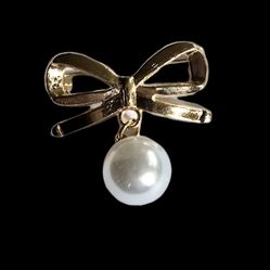 PEARL BOWKNOT BROOCH JEWELRY ACCESSORY  MULTIPLE LOOKS