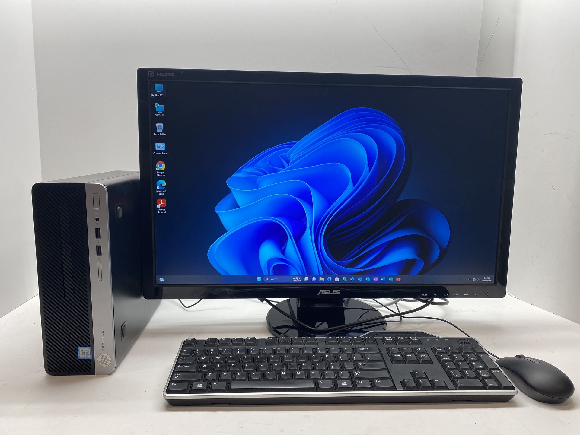 HP Prodesk 400 G6 SFF, 9th Generation Intel Core i5, 3.0 GHz, 6 Cores, 16 GB RAM, 128 GB SSD, 1 TB Hard Drive, 1 GB Intel Graphics, Wireless