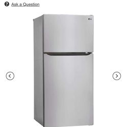 LG 24 Cu. Ft. Top Freezer Refrigerator in Stainless Steel