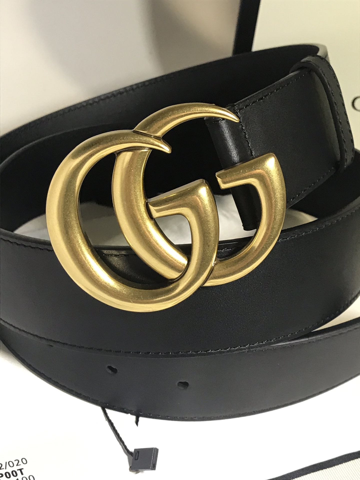 Gucci Brass GG Classic Belt 1.5 Inch (Xmas Sale)