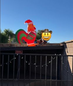 Inflatable Christmas rooster