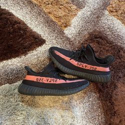 Yeezy 350 Red Stripe 