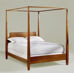 Ethan Allen Canopy Queen Bed and Nightstand