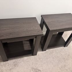 Pair of wooden night stands