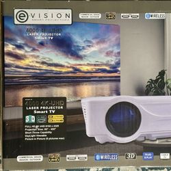 E-Vision 4000 4K-UHD Laser Smart Projector 8K - MSRP $4,999