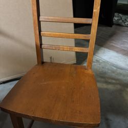 Vintage Wooden Chair Or Accent Decor 