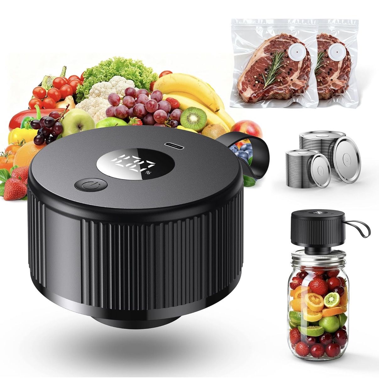 3 In 1 Electric Mason Jar vacuum