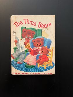 The Three Bears 1942 Vintage Rand McNally Jr. Elf Childrens Book