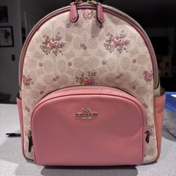 Authentic Coach Floral Backpack