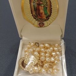 Rosary  15" L.  NEW IN BOX ROSARIO 
