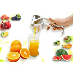 Fruit Juice Squeezer Juicer Manual Fruit Lemon Aluminum Alloy Hand Easy Use Heavy Duty Citrus Press Extractor Tool Lime Orange Juice Removable Handle 