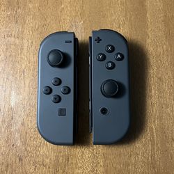 Nintendo Switch system gray Joycon Set right left joycons genuine authentic brand grey like New