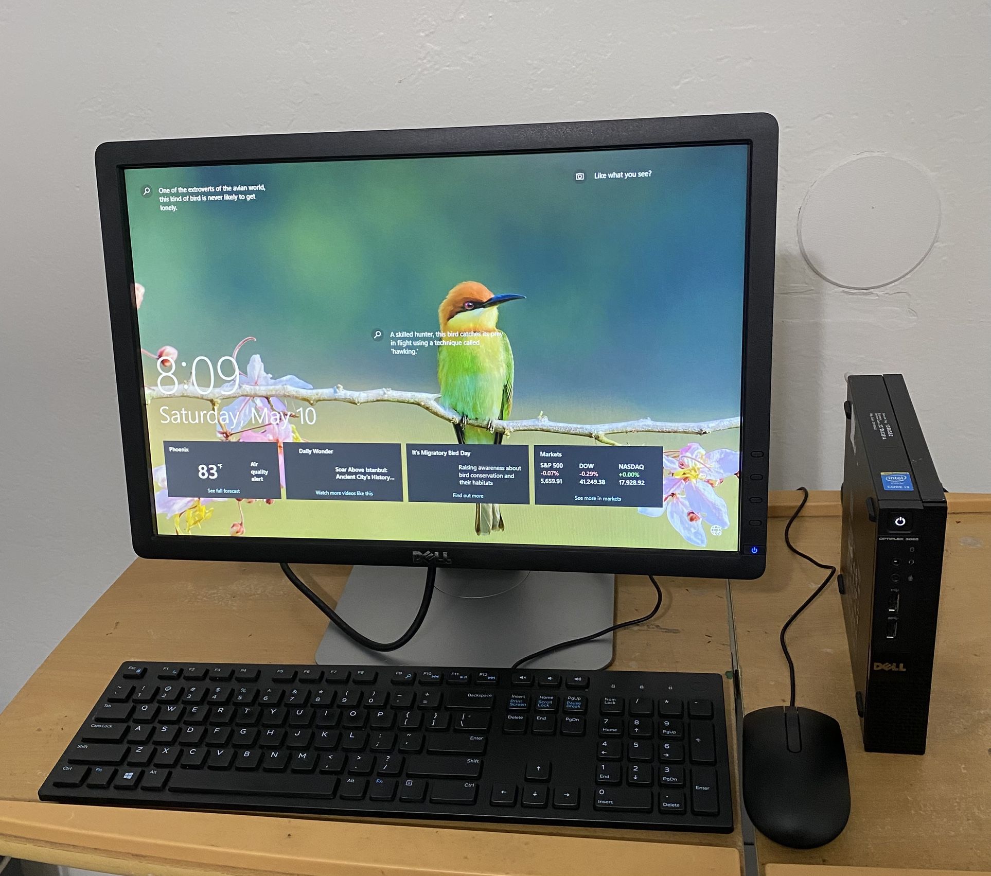 Dell Optiplex 3020M Micro Desktop Mini Tower PC Intel® Core™ i3-4160T CPU @ 3.10GHz 6GB DDR3 SDRAM. 120 GB SSD Windows 10 pro. Microsoft office inst