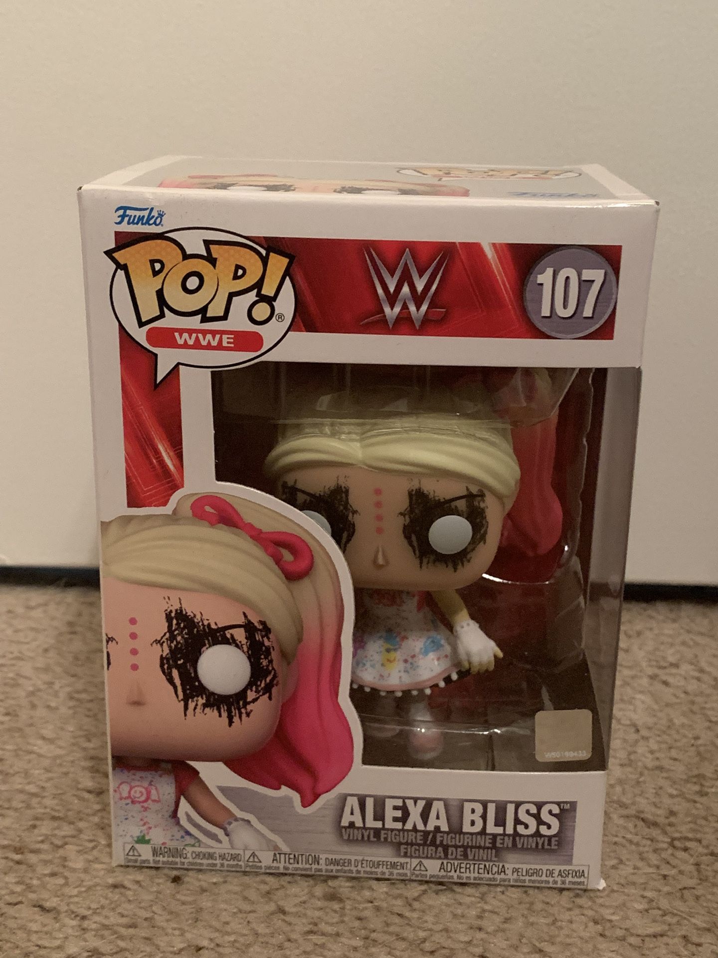 Funko Pop! WWE Alexa Bliss #107 Good Condition
