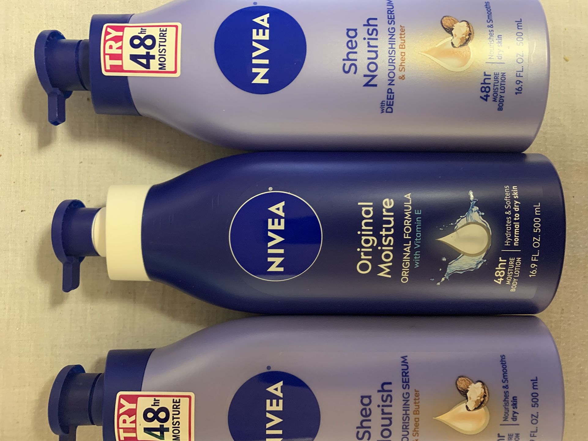 3/$15 Nivea Lotion
