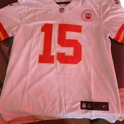  Kansas City Chiefs Patrick Mahomes #15 Road Jersey Men's M