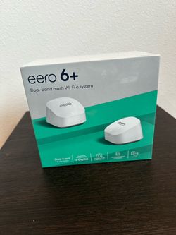 Amazon eero 6+ Wi-Fi 6 router, 2-pack (unopened)