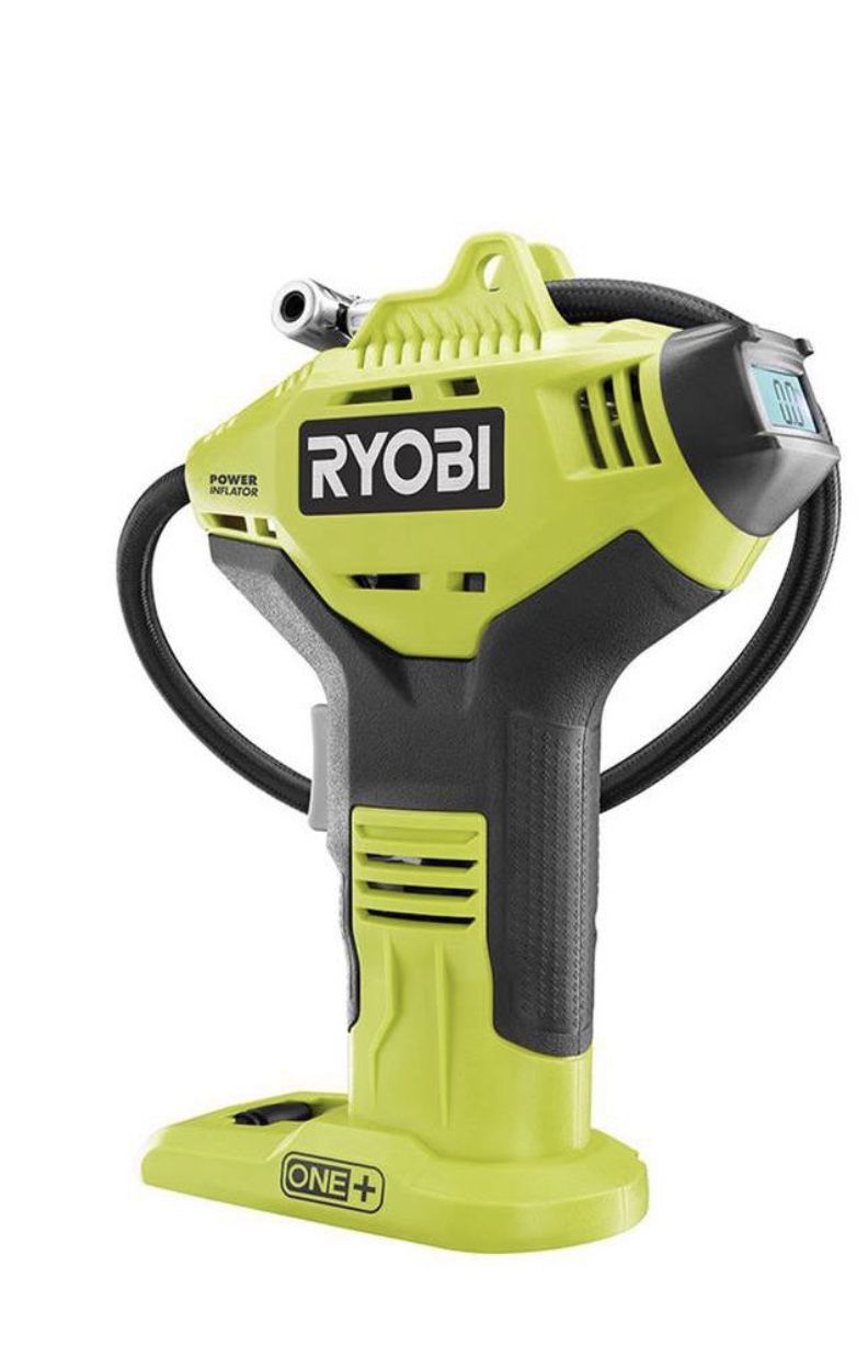 RYOBI 18-Volt ONE+ Lithium-Ion Cordless High Pressure Inflator with Digital Gauge (Tool-Only)