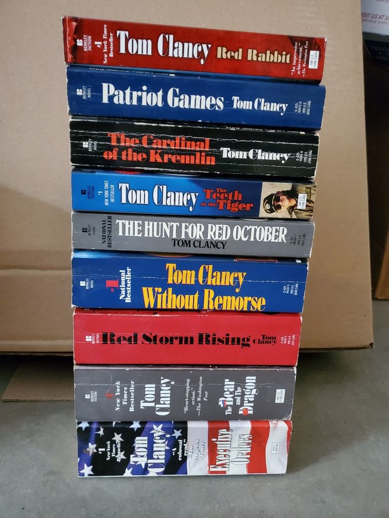 Tom Clancy paperback Book collection