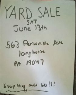 Yard sale