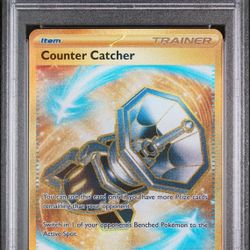 Pokémon TCG 2023 Counter Catcher 264/182 Hyper Rare Holo PSA 7