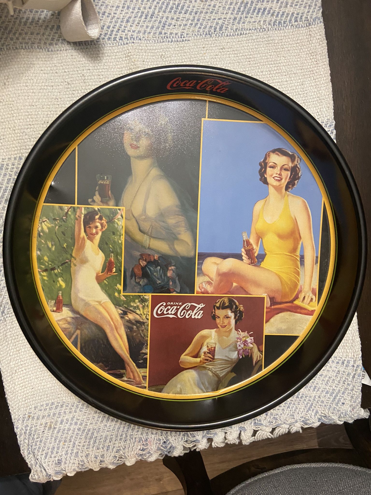 Vintage Coca-Cola Metal Serving Tray- Collectible And This One Rare!