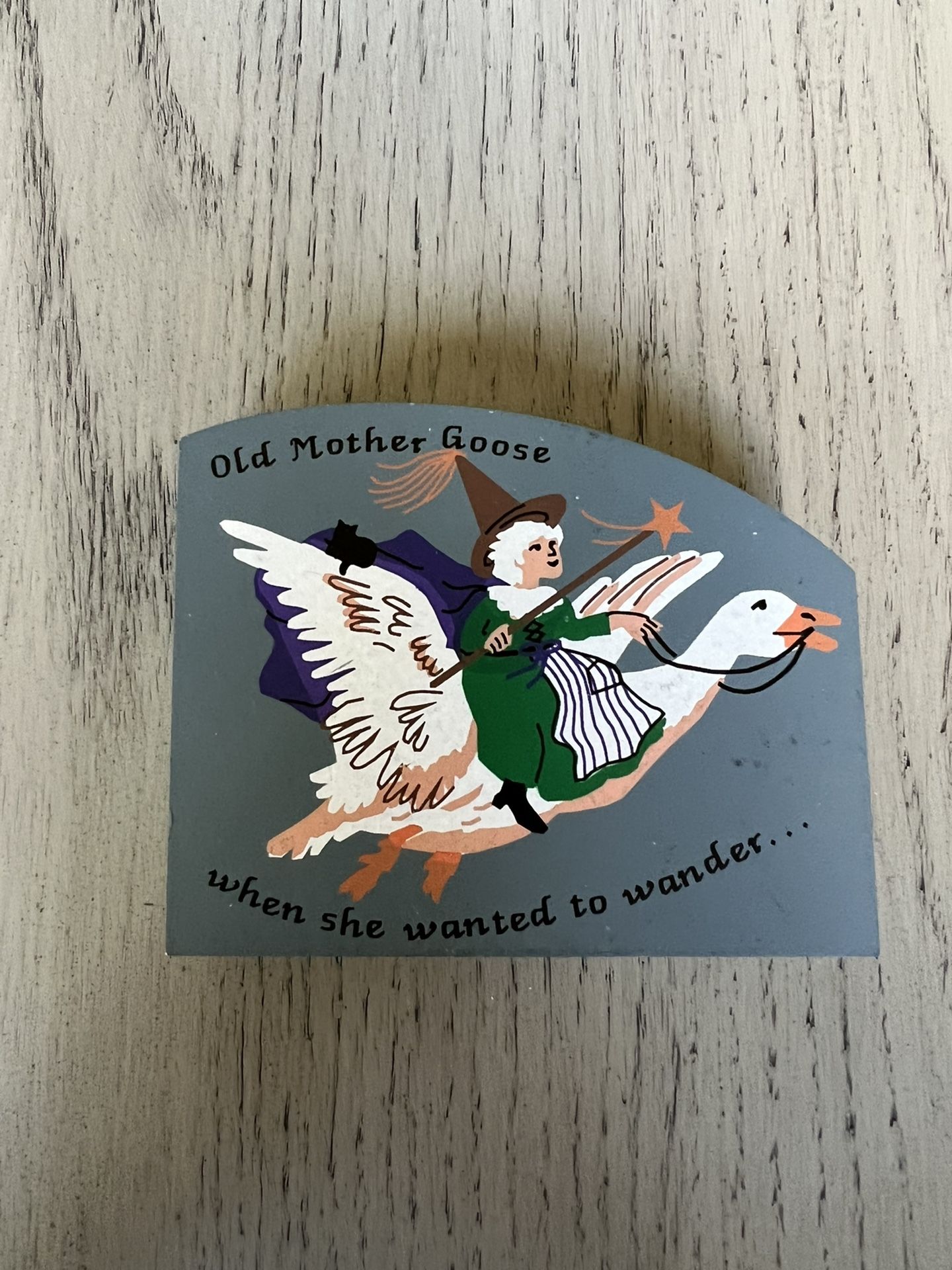 Cat's Meow Village Old Mother Goose when she wanted to wander....
