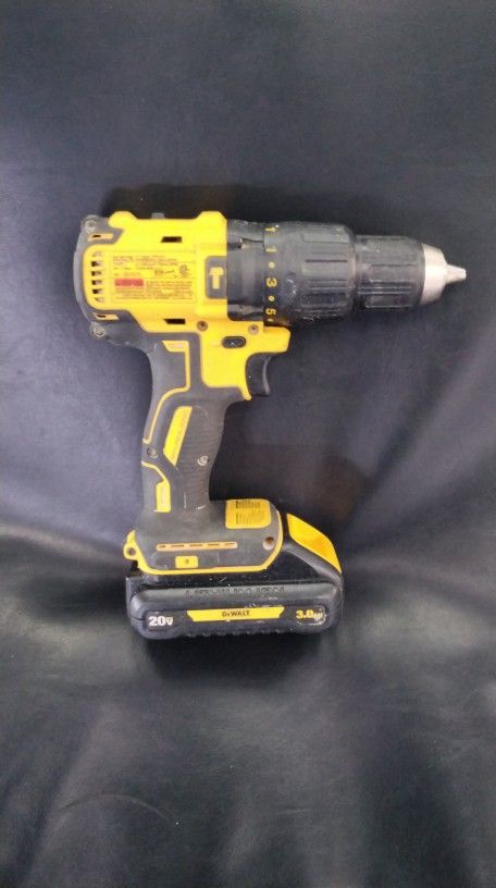 DEWALT DCD778B 20V MAX Cordless Brushless 1/2-in Compact Hammer Drill With 3ah Battery