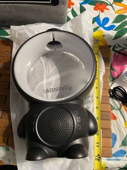 Black astronaut Jellyfish Lamp with speaker for white noise calming sounds