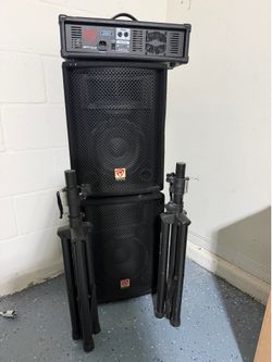 Complete Rockville sound system in good working condition.