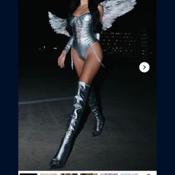 Silver angel Halloween Costume