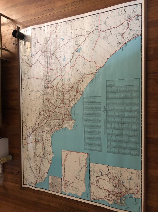 Large wall maps Thomas Bros(Thomas Guide)