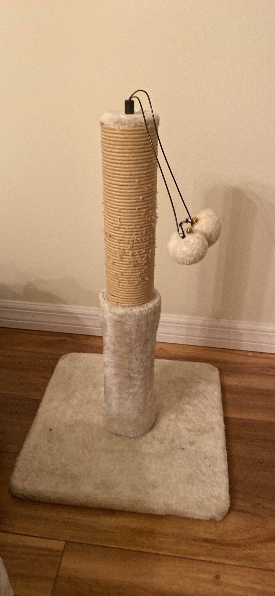 Cat Post With Bells