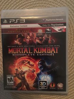 Sony PlayStation ps3 mortal kombat