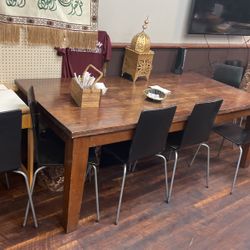 Large Table With Eight Chairs