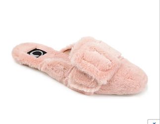 Journee Collection Eara Womens Slip-On Slippers