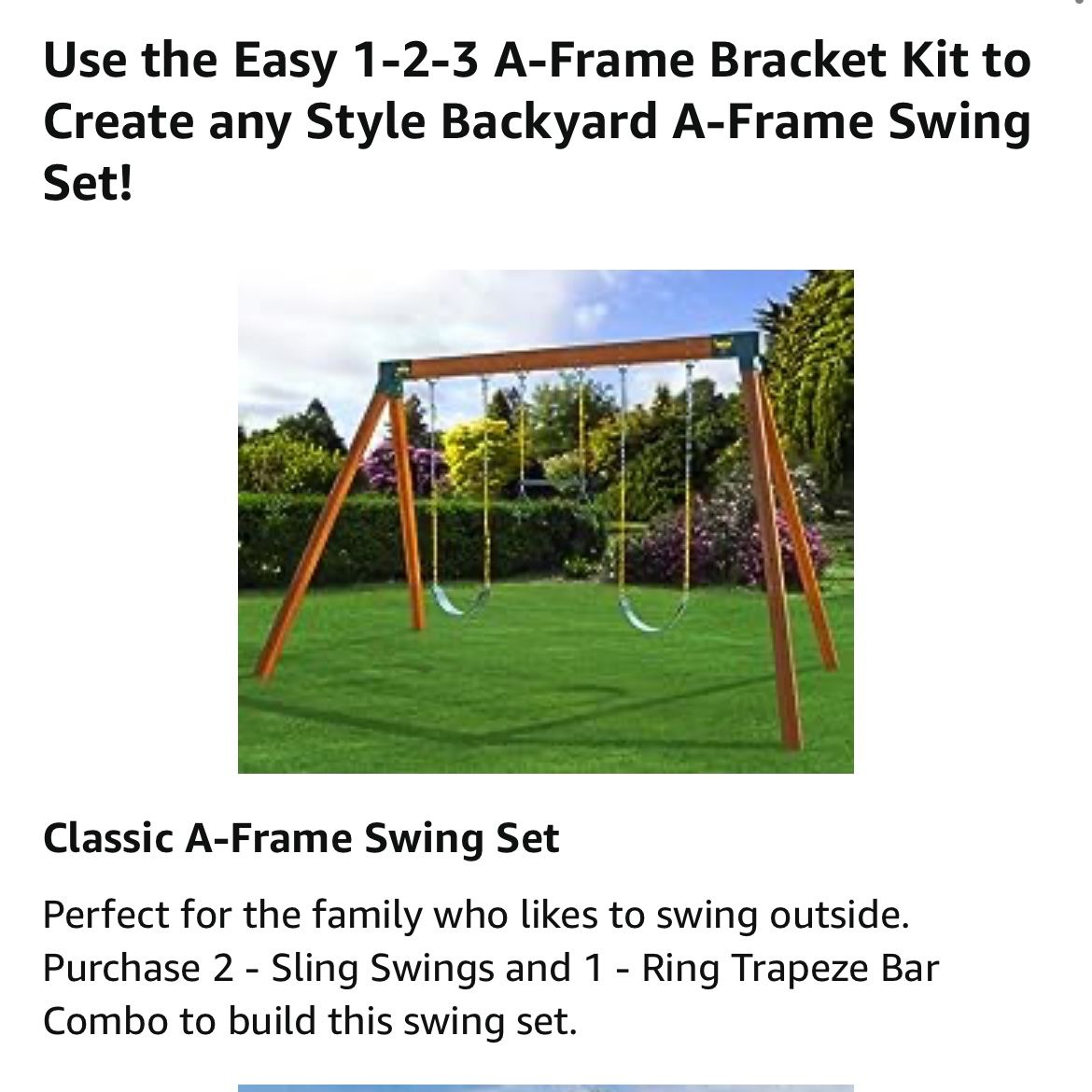 A-Frame Swing Brackets — Eastern Jungle Gym (new!)