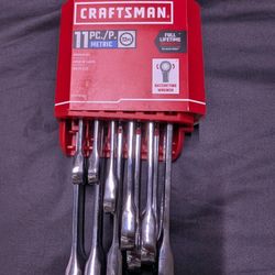 Craftsman 11pc Ratcheting Wrench Set (Metric)
