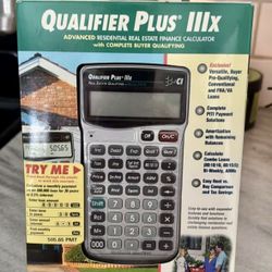 New 2004 Mortgage Real Estate Calculator, Qualifier Plus IIIx