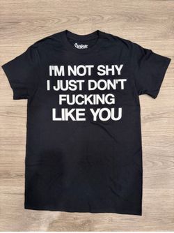 Spencer’s I’m Not Shy I Just Don’t Like You Tee Women’s Size Small