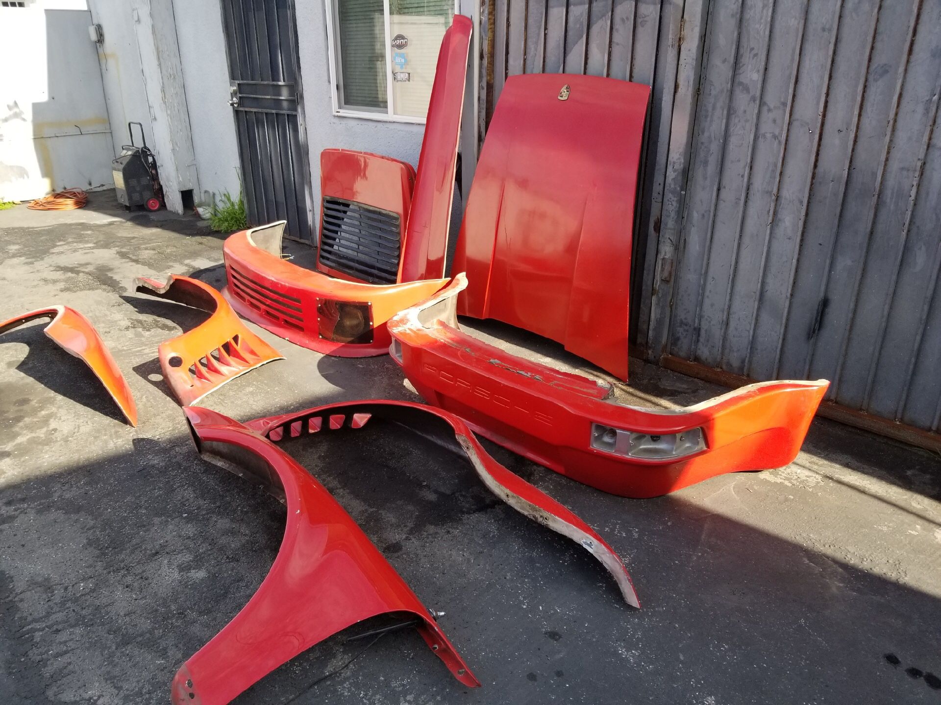 Porsche 935 turbo slant nose fiberglass kit