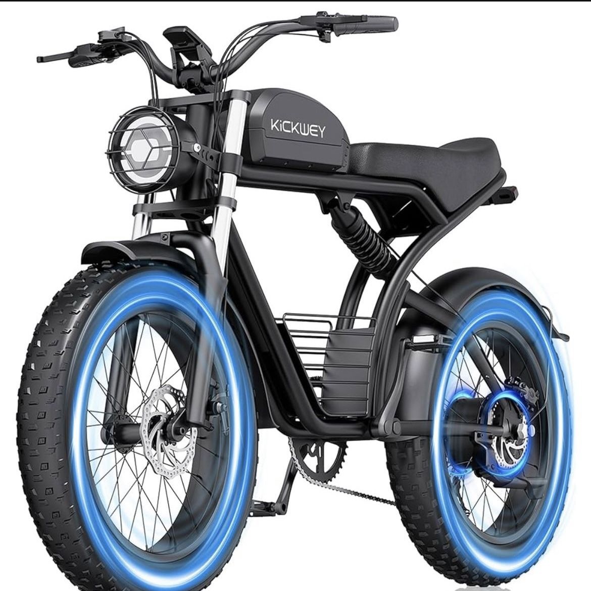 Electric Bike for Adults, 1500W/3000W 30-35MPH,48V 20/23AH, Max 75Miles Electric Motorcycle 20" Fat Tire Dirt Bike, Shamano 7-Speed E-Bike Dual Shock