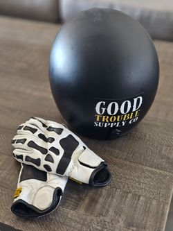 Good Trouble Supply Co. Skeleton Leather Gloves