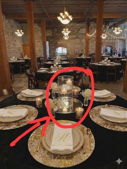 Stunning Glass Cylinder Tea Light Centerpieces